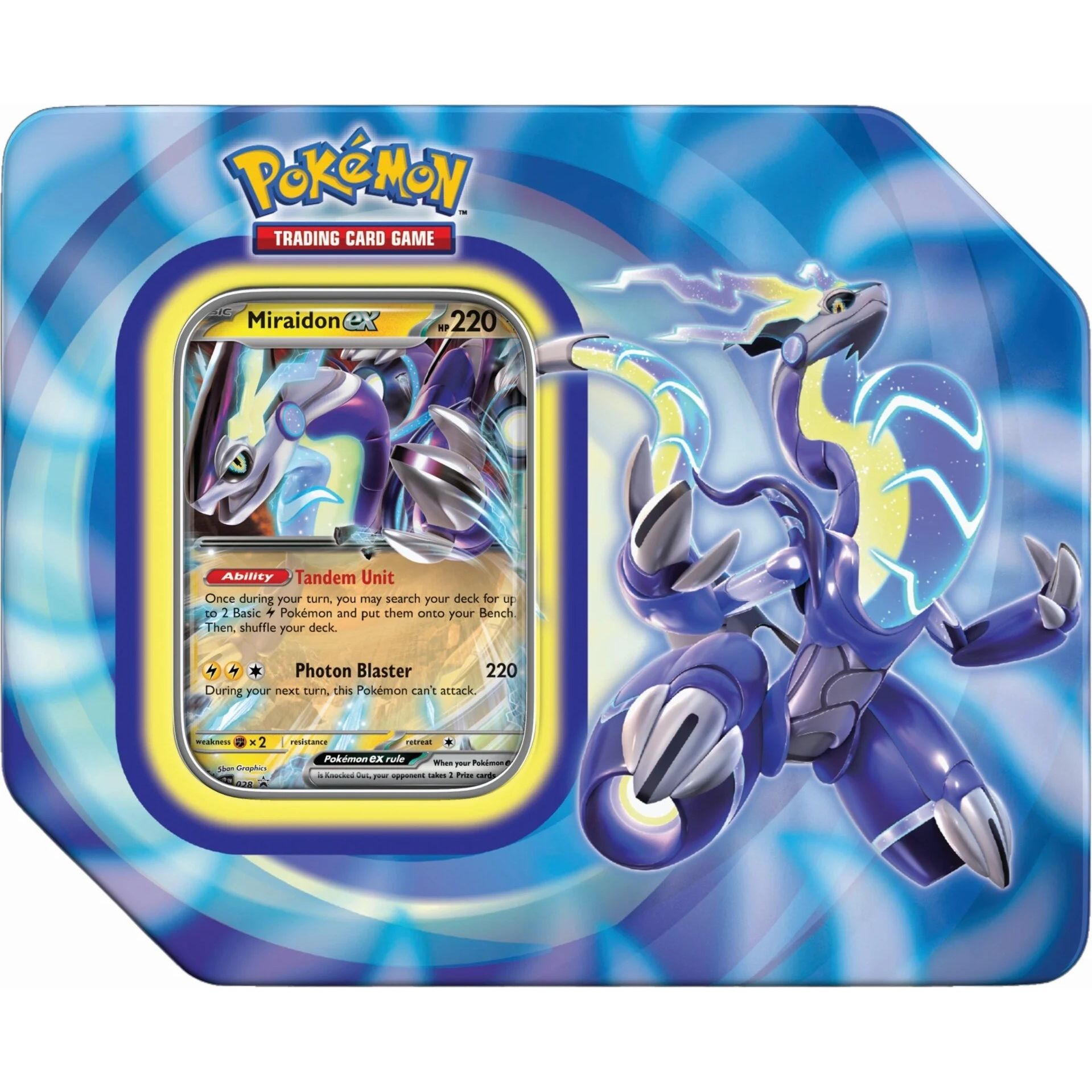 Image for Paldea Legends Tin [Miraidon ex] (International Version) - Pokemon