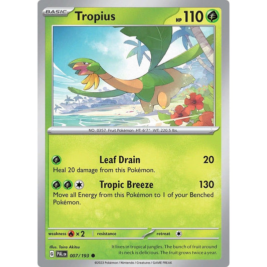 Image for Tropius (007/193) (PAL) - Pokemon