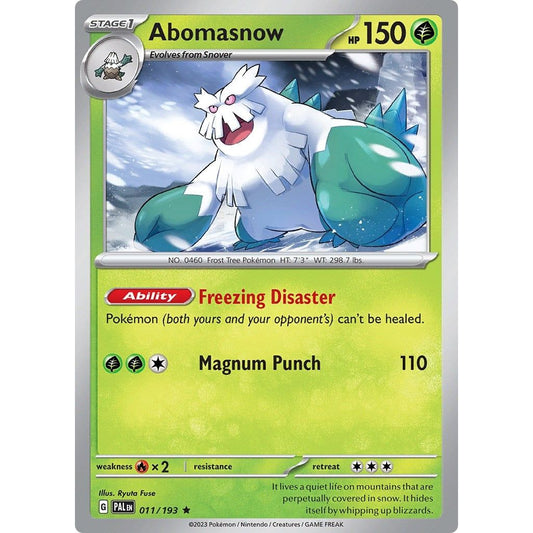 Image for Abomasnow (011/193) (PAL) - Pokemon