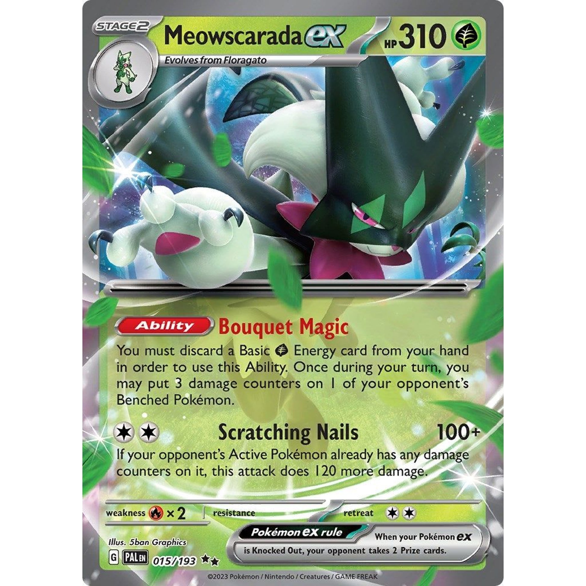 Image for Meowscarada ex (015/193) (PAL) - Pokemon