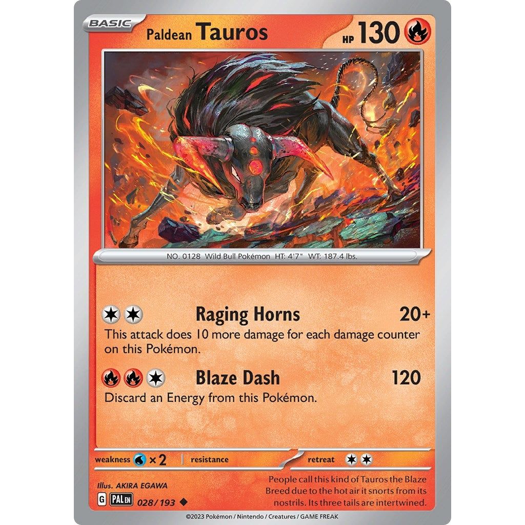 Image for Paldean Tauros (028/193) (PAL) - Pokemon