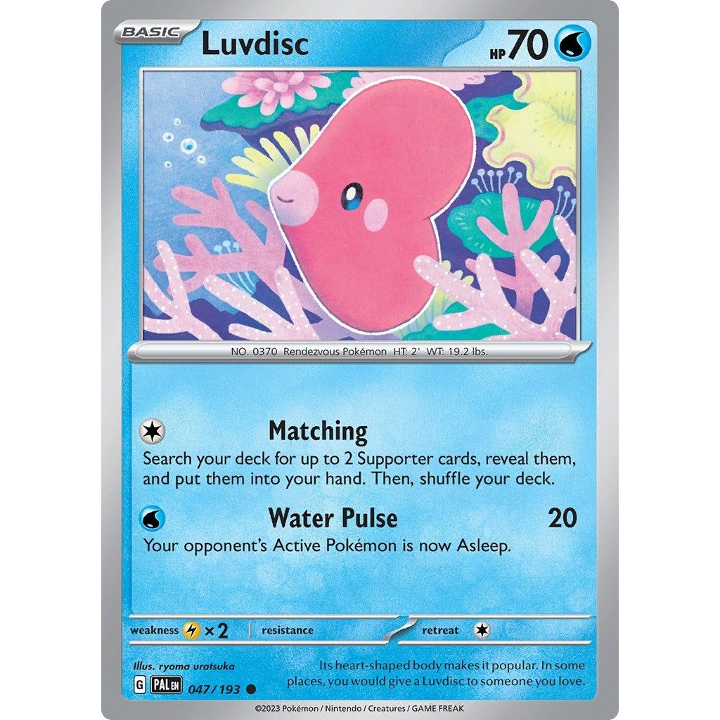 Image for Luvdisc (047/193) (PAL) - Pokemon