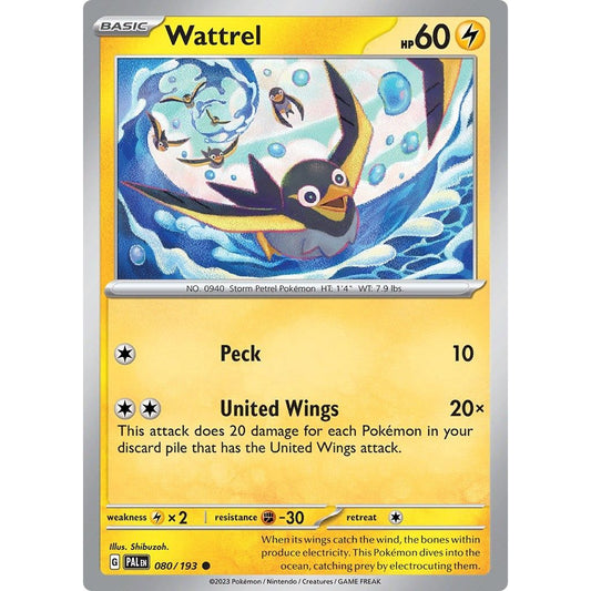 Image for Wattrel (080/193) (PAL) - Pokemon
