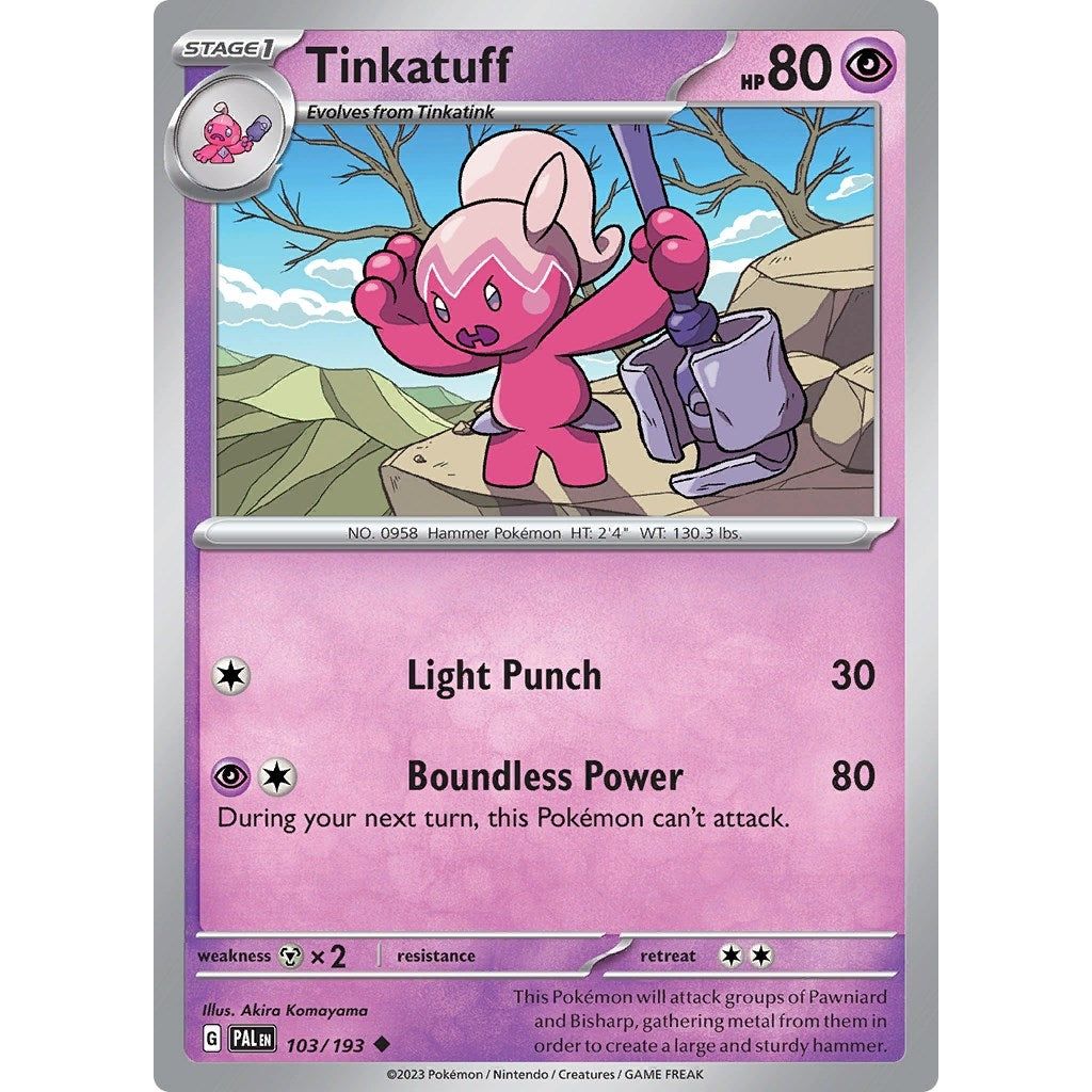 Image for Tinkatuff (103/193) (PAL) - Pokemon