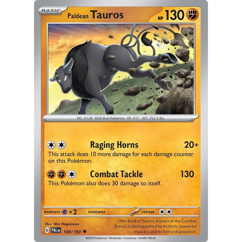 Image for Paldean Tauros (108/193) (PAL) - Pokemon