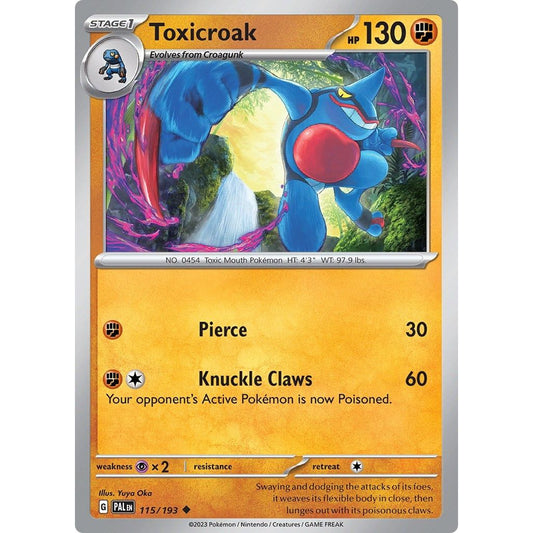 Image for Toxicroak (115/193) (PAL) - Pokemon