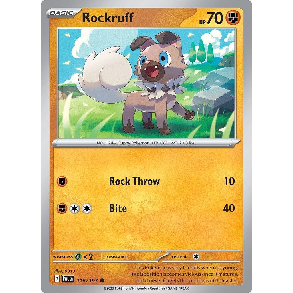 Image for Rockruff (116/193) (PAL) - Pokemon