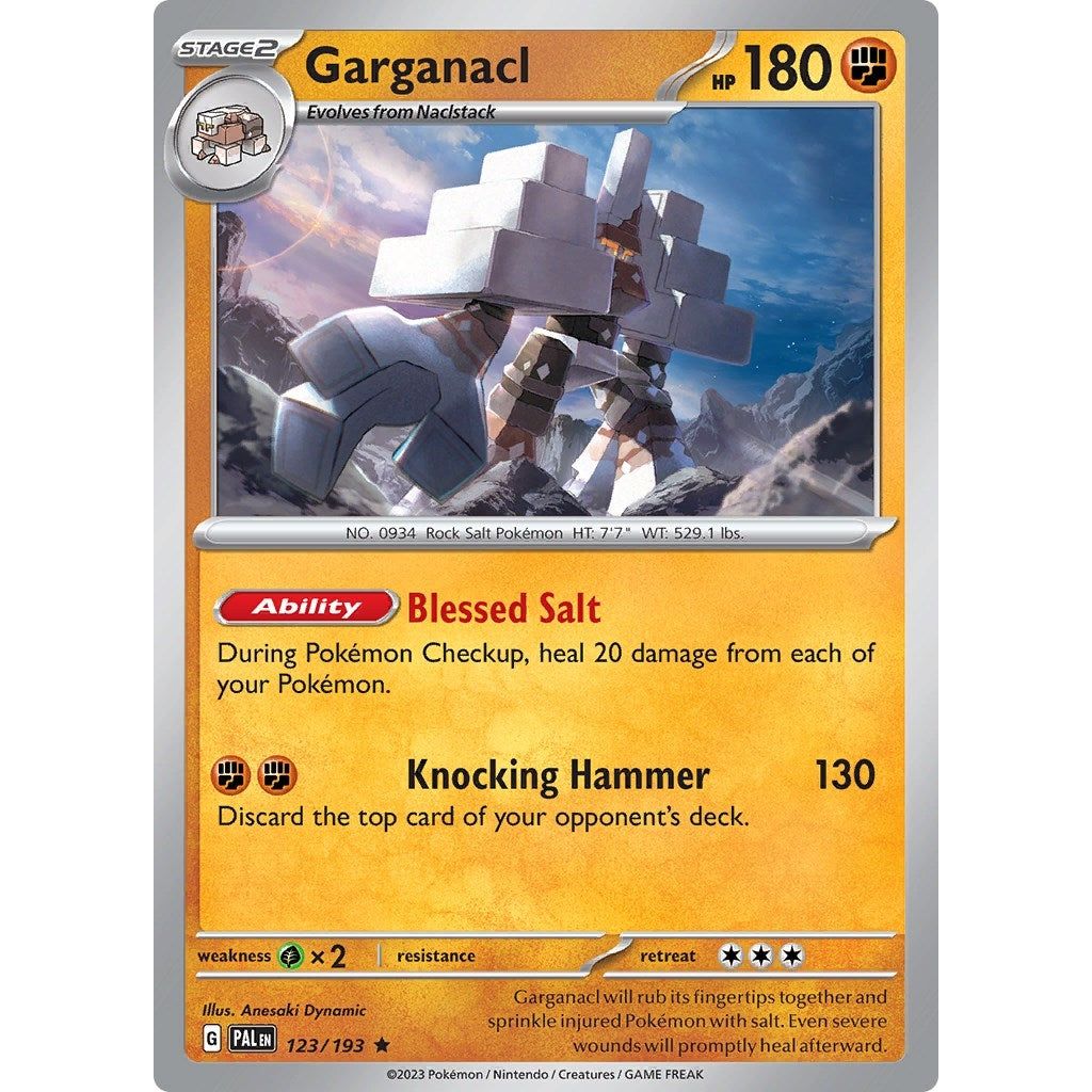 Image for Garganacl (123/193) (PAL) - Pokemon