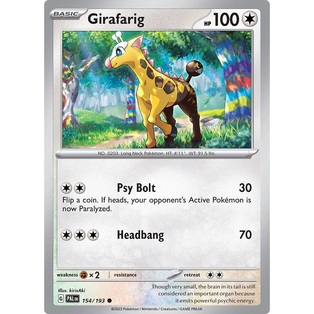 Image for Girafarig (154/193) (PAL) - Pokemon