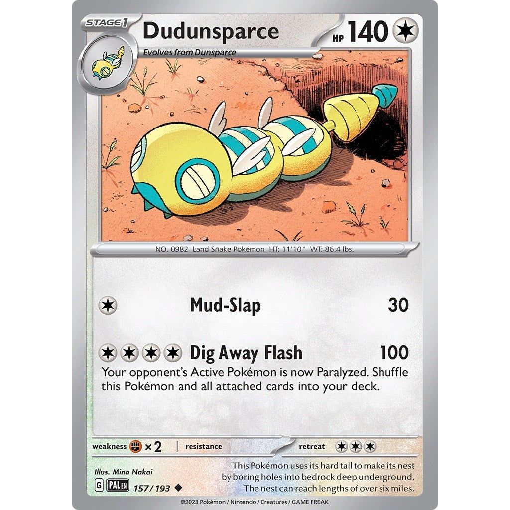 Image for Dudunsparce (157/193) (PAL) - Pokemon