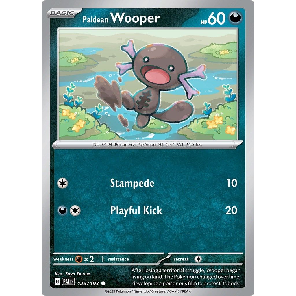 Image for Paldean Wooper (129/193) (PAL) - Pokemon