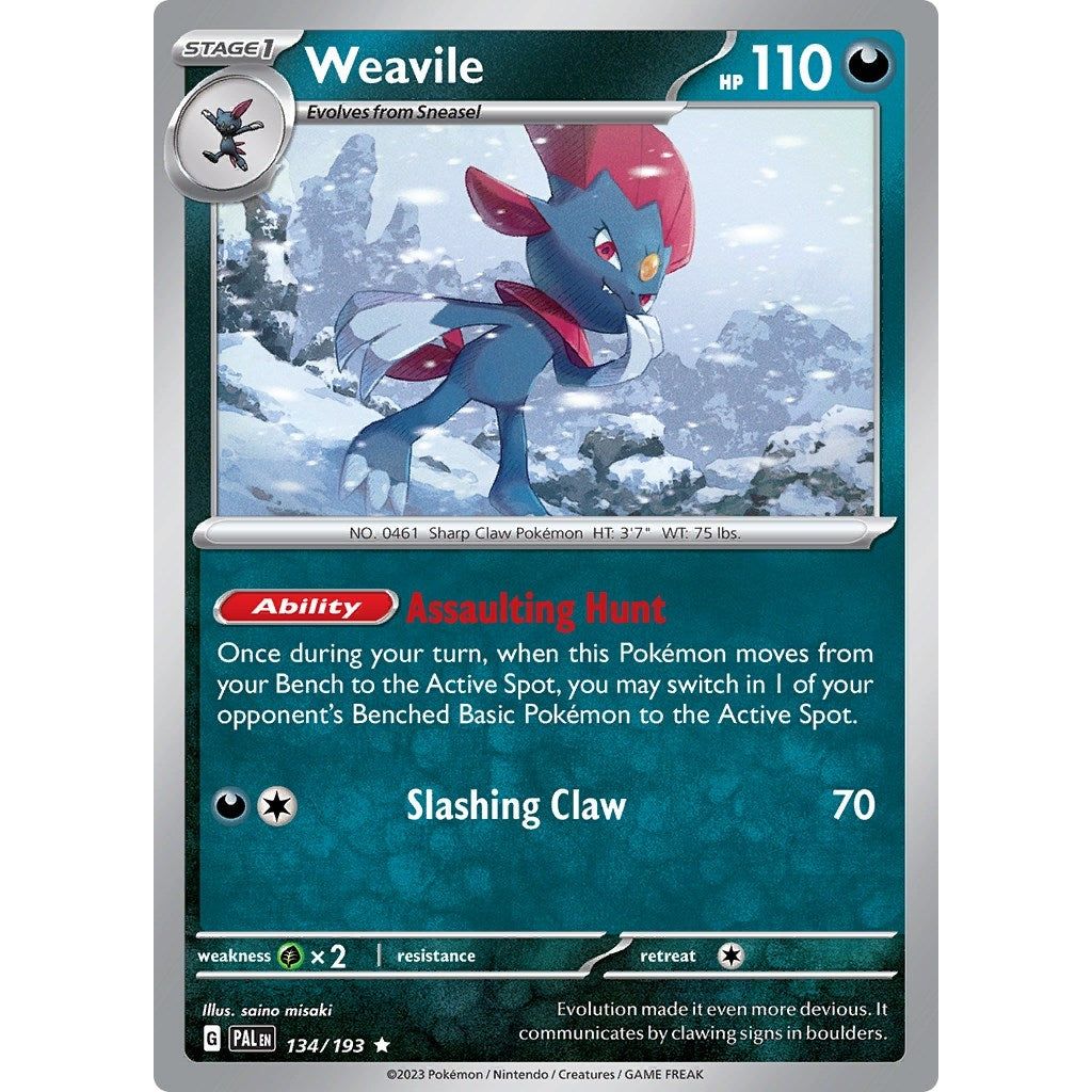 Image for Weavile (134/193) (PAL) - Pokemon