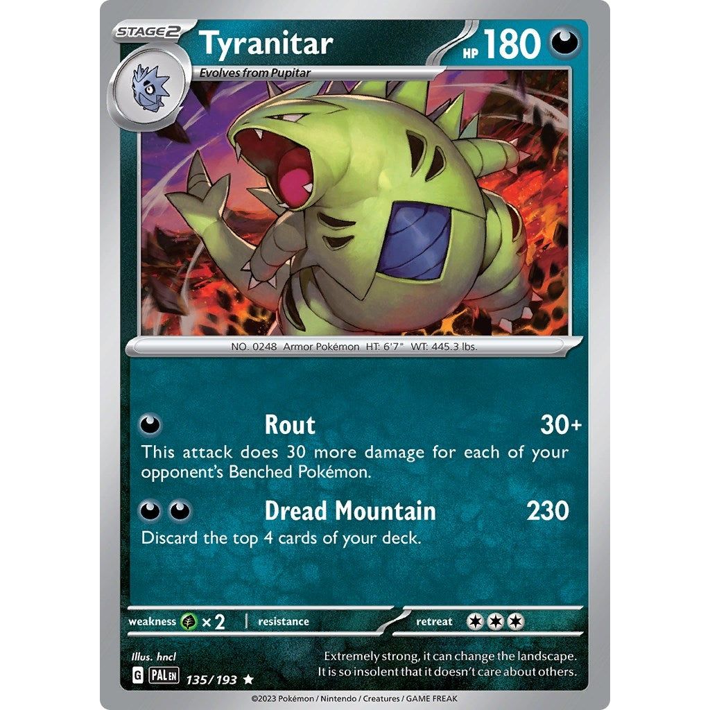 Image for Tyranitar (135/193) (PAL) - Pokemon