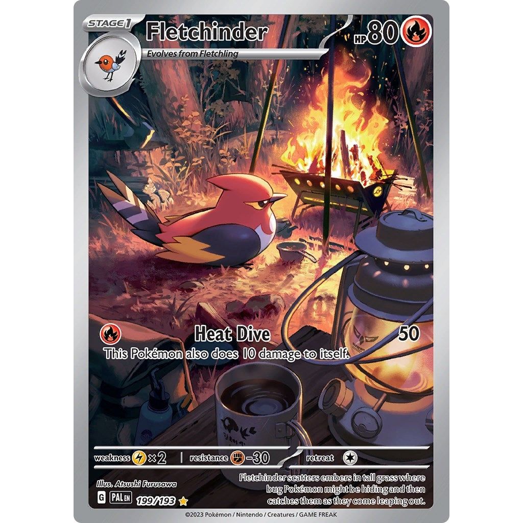 Image for Fletchinder (199/193) (PAL) - Pokemon