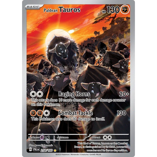 Image for Paldean Tauros (218/193) (PAL) - Pokemon