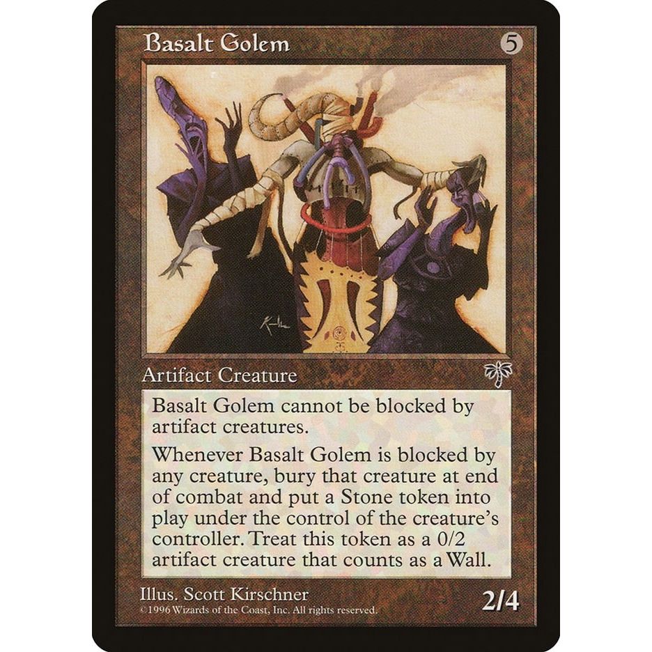 Image for Basalt Golem (MIR) - Magic: The Gathering
