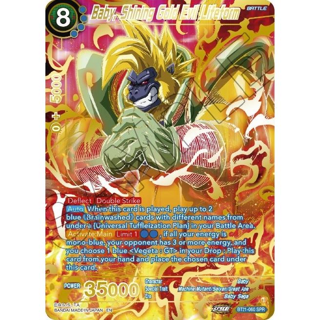 Image for Baby, Shining Gold Evil Lifeform (SPR) (BT21-060) (BT21) - Dragon Ball Super: Masters
