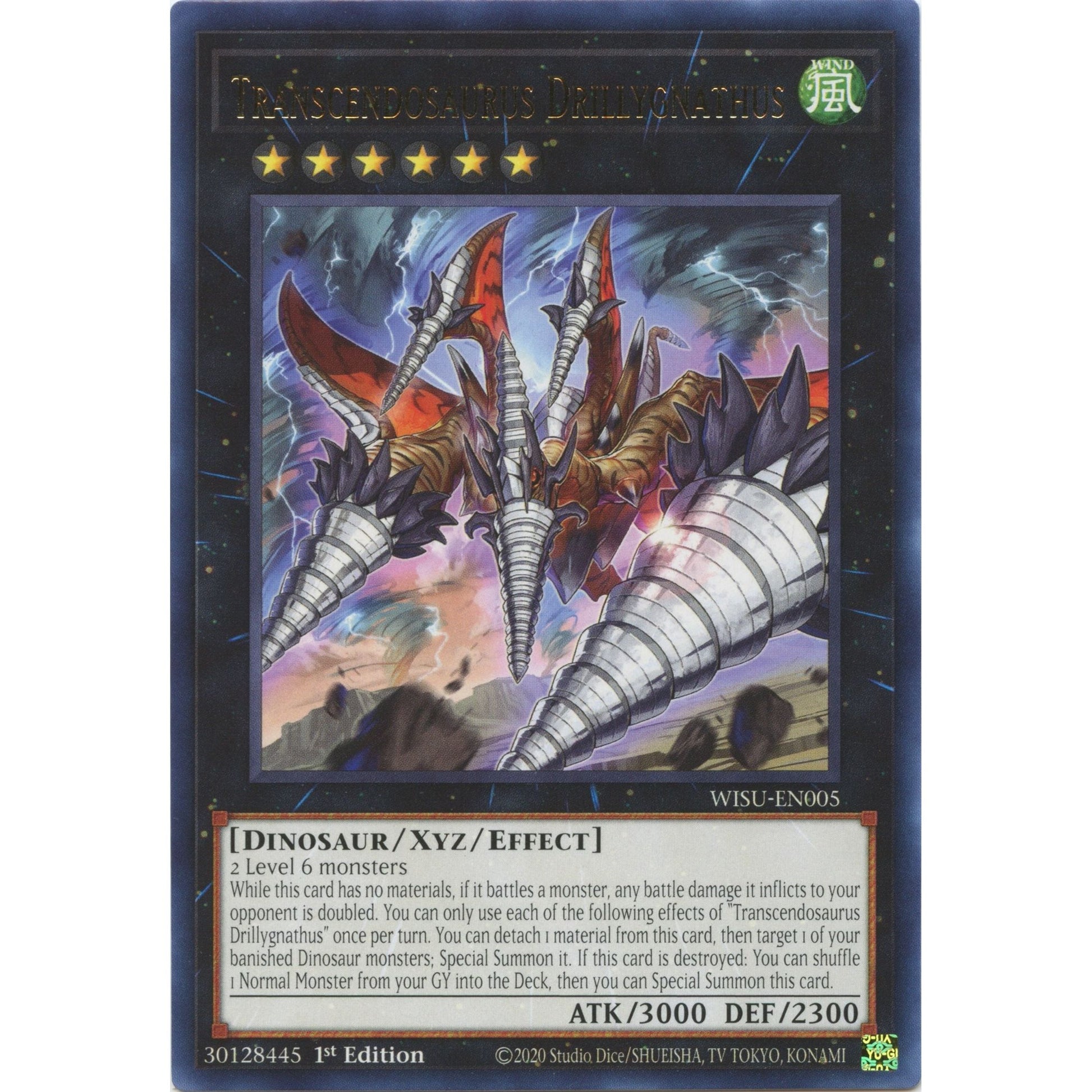 Image for Transcendosaurus Drillygnathus (WISU-EN005) (WISU) - YuGiOh
