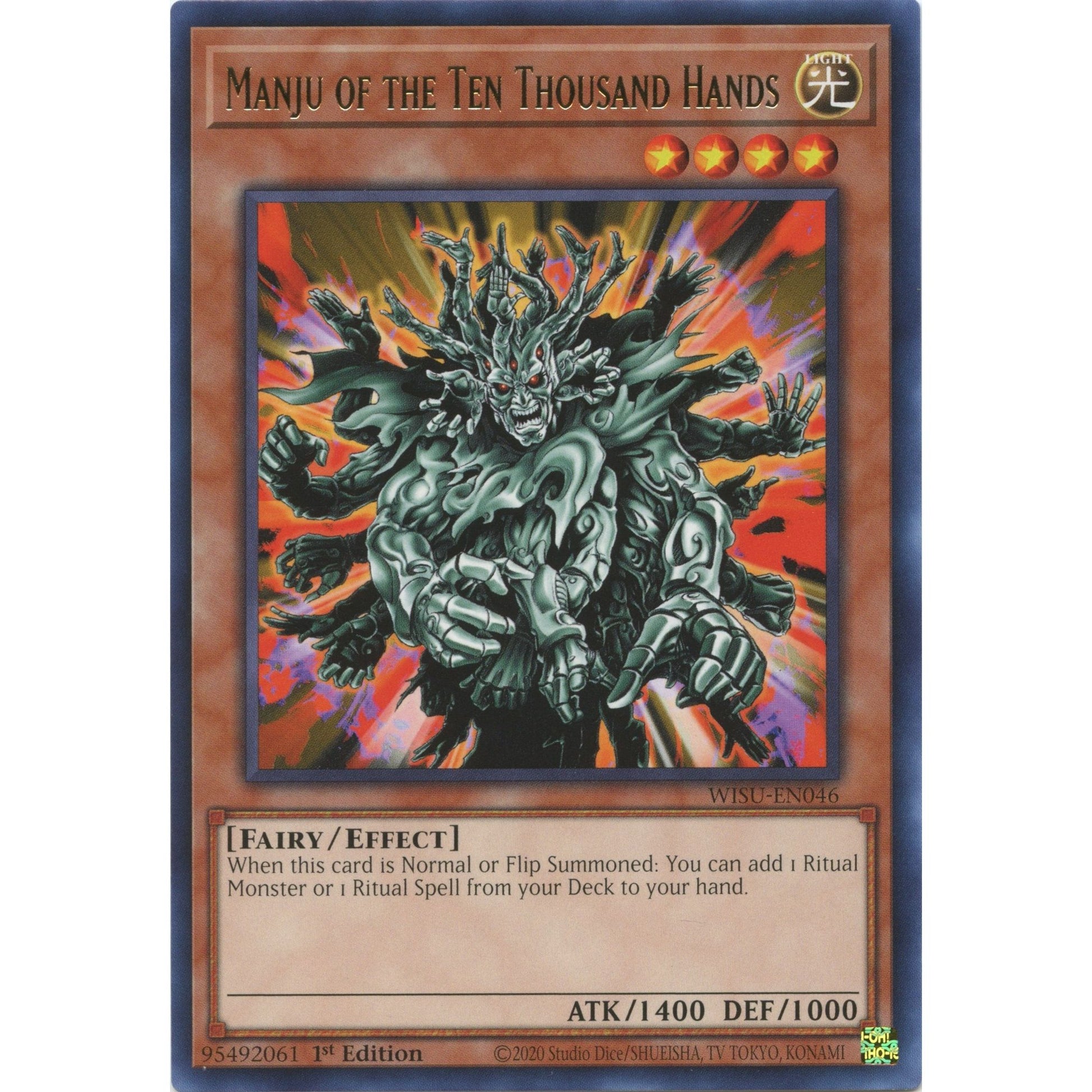 Image for Manju of the Ten Thousand Hands (WISU-EN046) (WISU) - YuGiOh