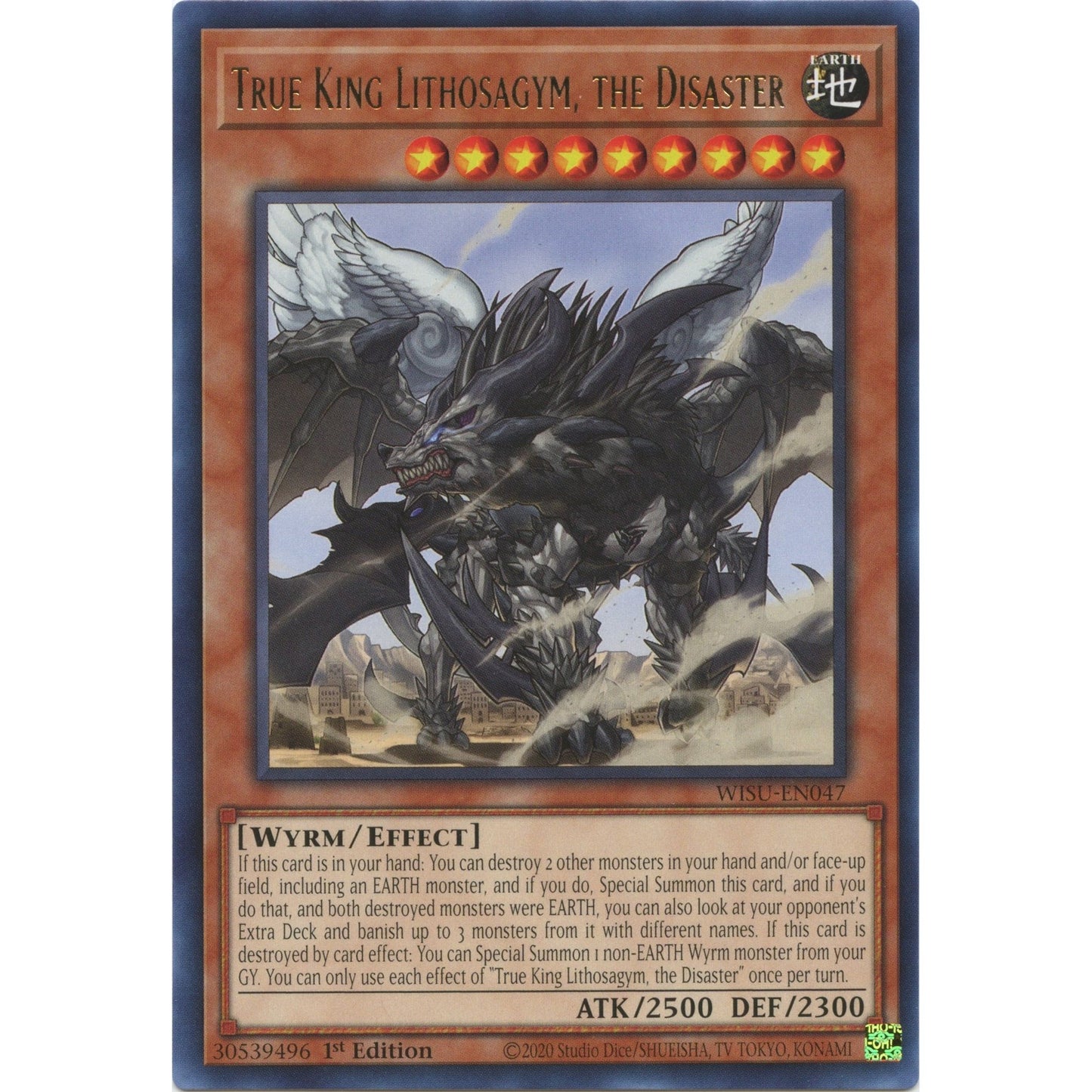 Image for True King Lithosagym, the Disaster (WISU-EN047) (WISU) - YuGiOh