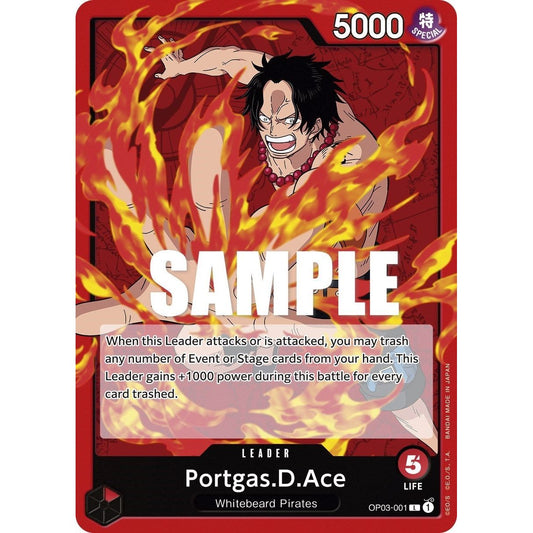 Image for Portgas.D.Ace (OP03-001) (OP03) - One Piece Card Game