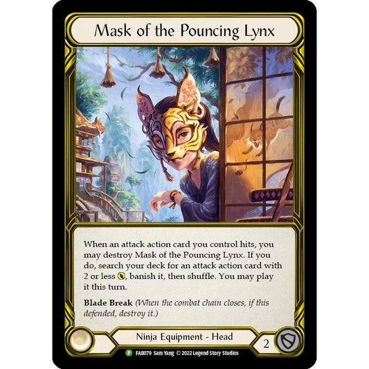 Image for Mask of the Pouncing Lynx - FAB079 (FAB079) (PR) - Flesh and Blood TCG