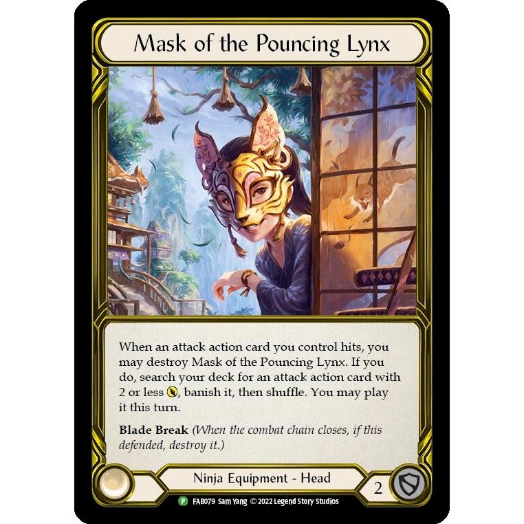 Image for Mask of the Pouncing Lynx - FAB079 (FAB079) (PR) - Flesh and Blood TCG