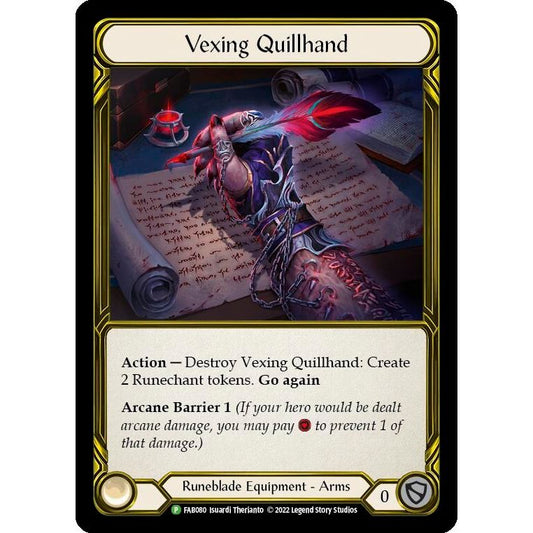 Image for Vexing Quillhand - FAB080 (FAB080) (PR) - Flesh and Blood TCG