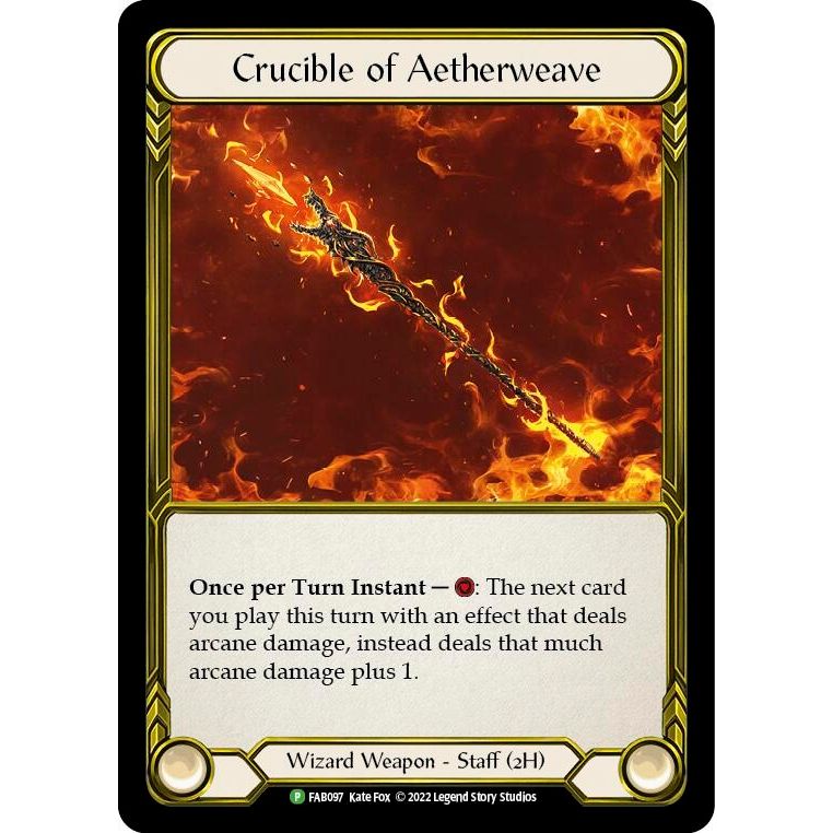 Image for Crucible of Aetherweave - FAB097 (FAB097) (PR) - Flesh and Blood TCG
