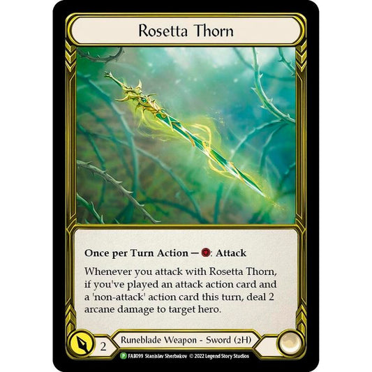 Image for Rosetta Thorn - FAB099 (FAB099) (PR) - Flesh and Blood TCG