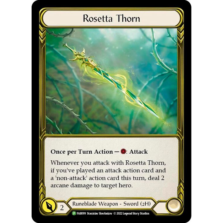 Image for Rosetta Thorn - FAB099 (FAB099) (PR) - Flesh and Blood TCG