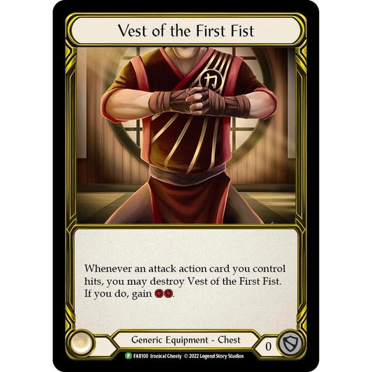 Image for Vest of the First Fist - FAB100 (FAB100) (PR) - Flesh and Blood TCG