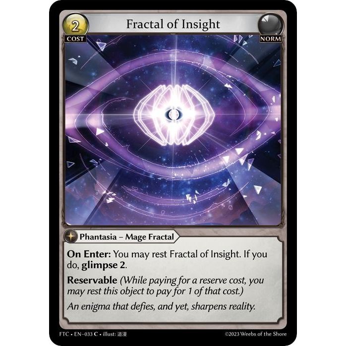 Image for Fractal of Insight (033) (FTC) - Grand Archive TCG
