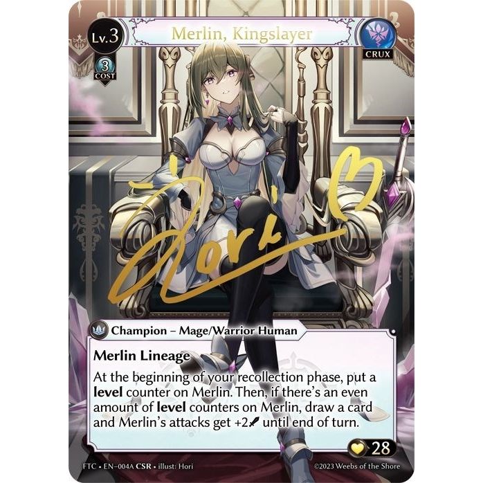 Image for Merlin, Kingslayer (A) (CSR) (004A) (FTC) - Grand Archive TCG