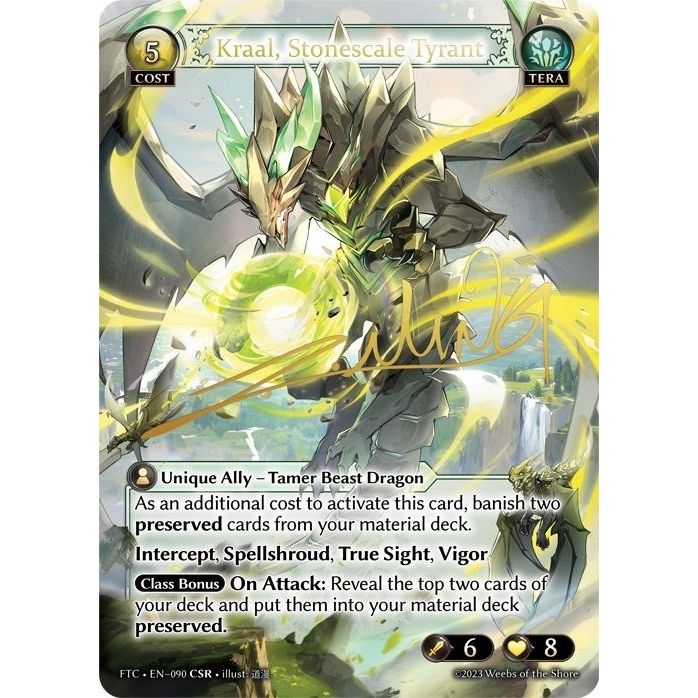 Image for Kraal, Stonescale Tyrant (CSR) (090) (FTC) - Grand Archive TCG