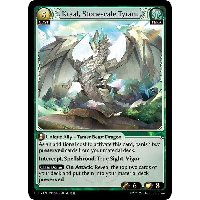 Image for Kraal, Stonescale Tyrant (090) (FTC) - Grand Archive TCG