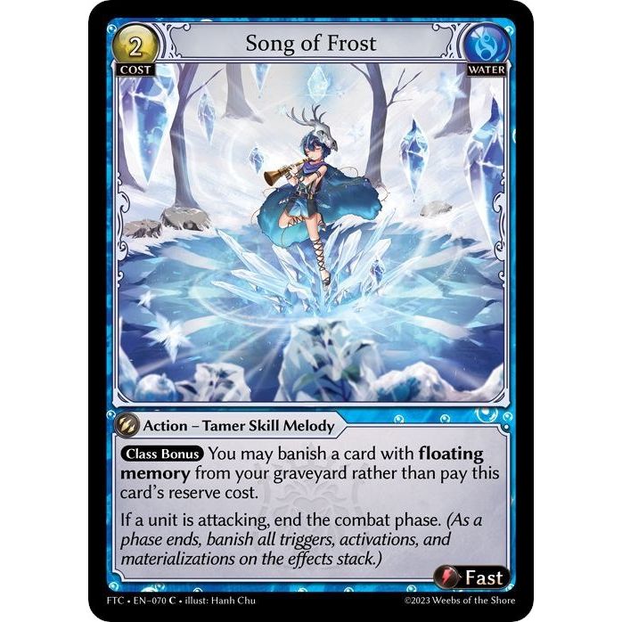 Image for Song of Frost (070) (FTC) - Grand Archive TCG