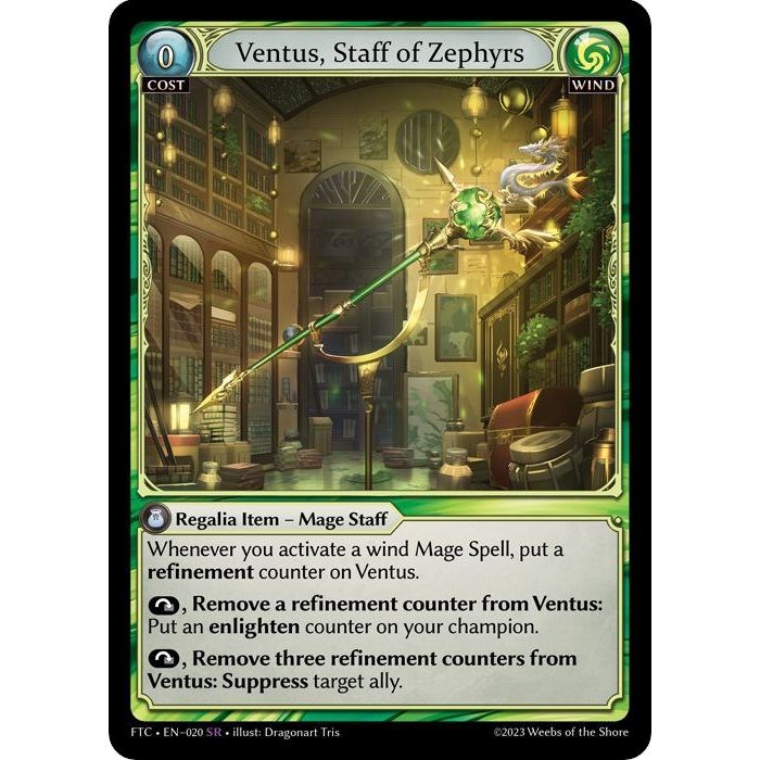 Image for Ventus, Staff of Zephyrs (020) (FTC) - Grand Archive TCG