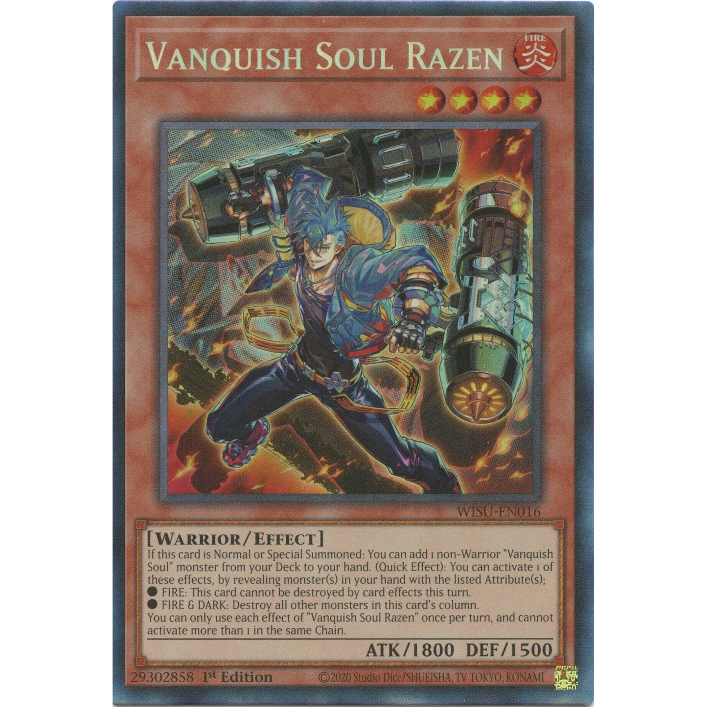 Image for Vanquish Soul Razen (CR) (WISU-EN016) (WISU) - YuGiOh