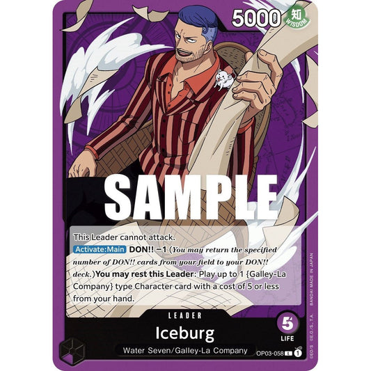 Image for Iceburg (OP03-058) (OP03) - One Piece Card Game