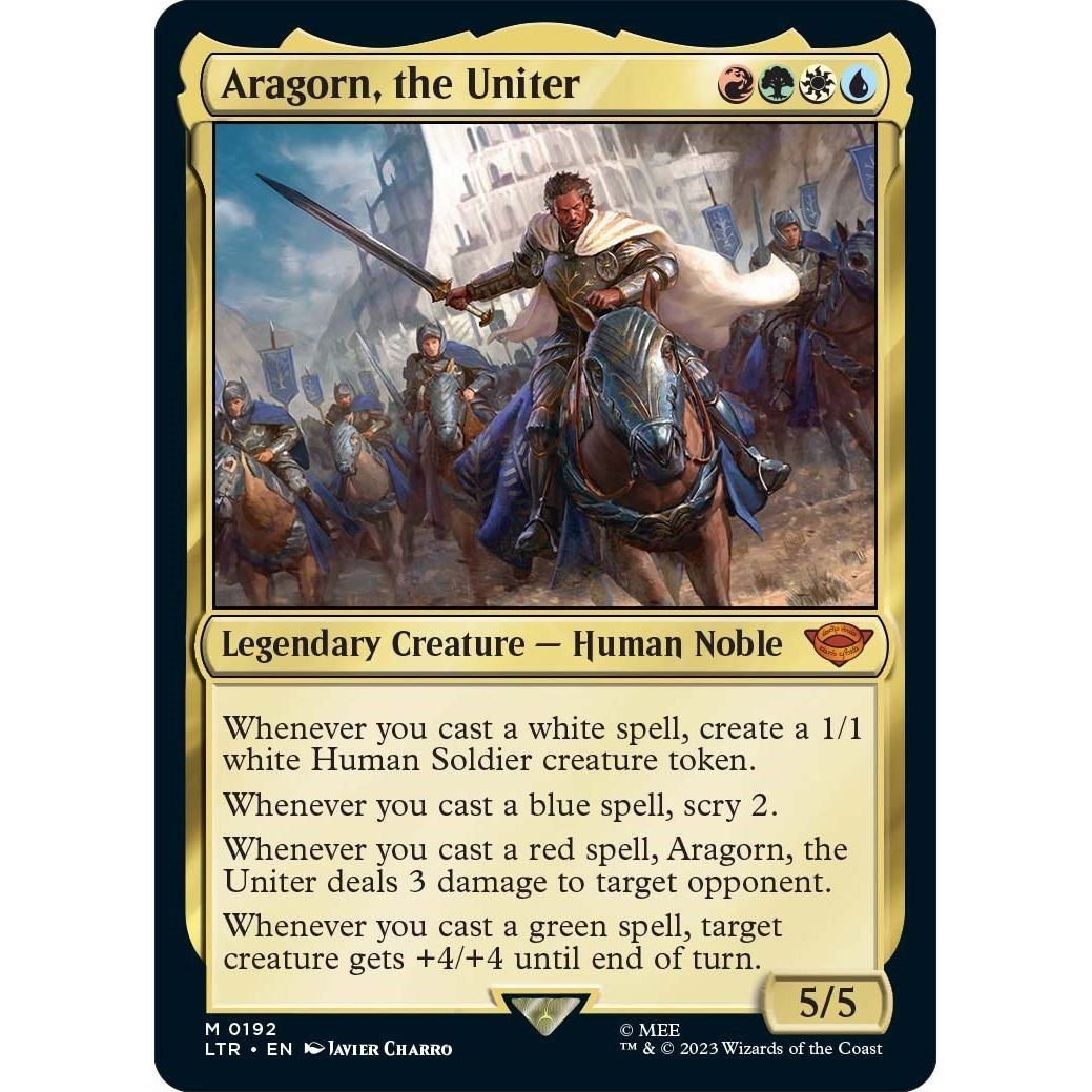 Image for Aragorn, the Uniter (192) (LTR) - Magic: The Gathering