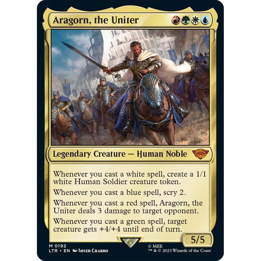 Image for Aragorn, the Uniter (192) (LTR) - Magic: The Gathering