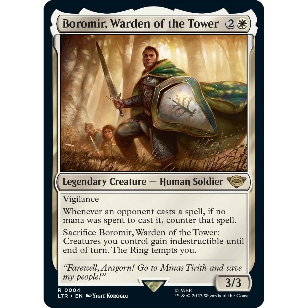 Image for Boromir, Warden of the Tower (4) (LTR) - Magic: The Gathering