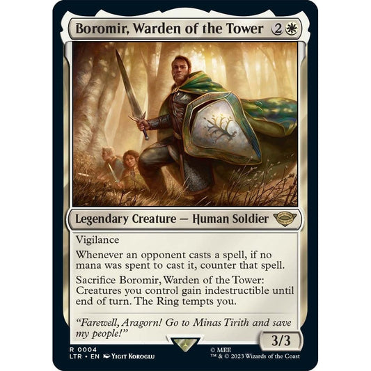 Image for Boromir, Warden of the Tower (4) (LTR) - Magic: The Gathering