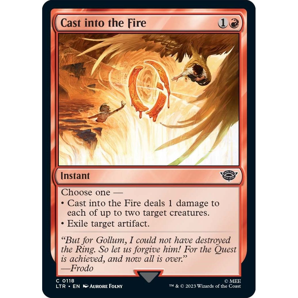 Image for Cast into the Fire (118) (LTR) - Magic: The Gathering