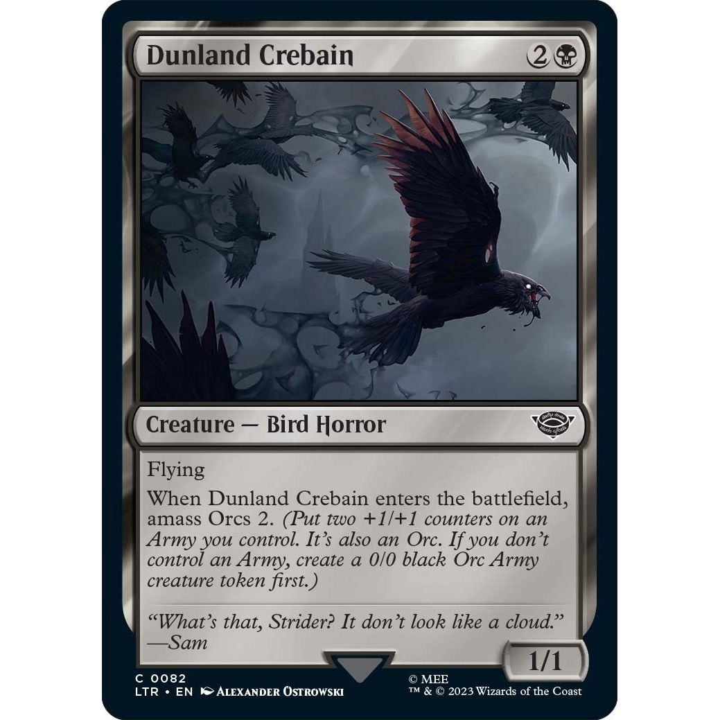 Image for Dunland Crebain (82) (LTR) - Magic: The Gathering