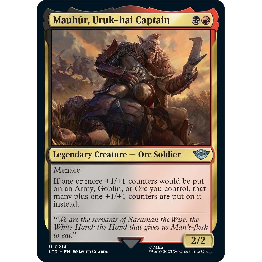 Image for Mauhur, Uruk-hai Captain (214) (LTR) - Magic: The Gathering