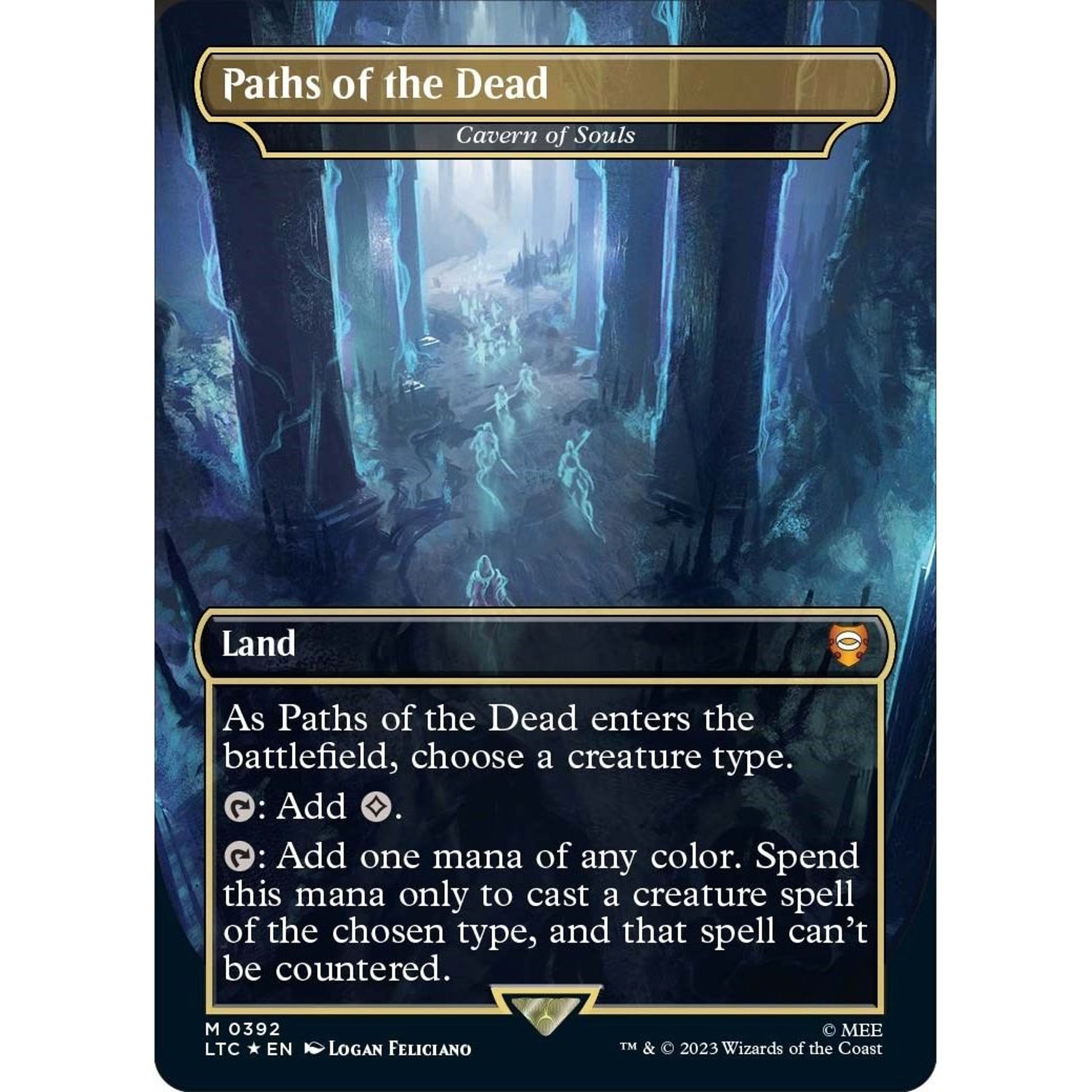 Image for Paths of the Dead - Cavern of Souls (Surge Foil) (392) (LTC) - Magic: The Gathering
