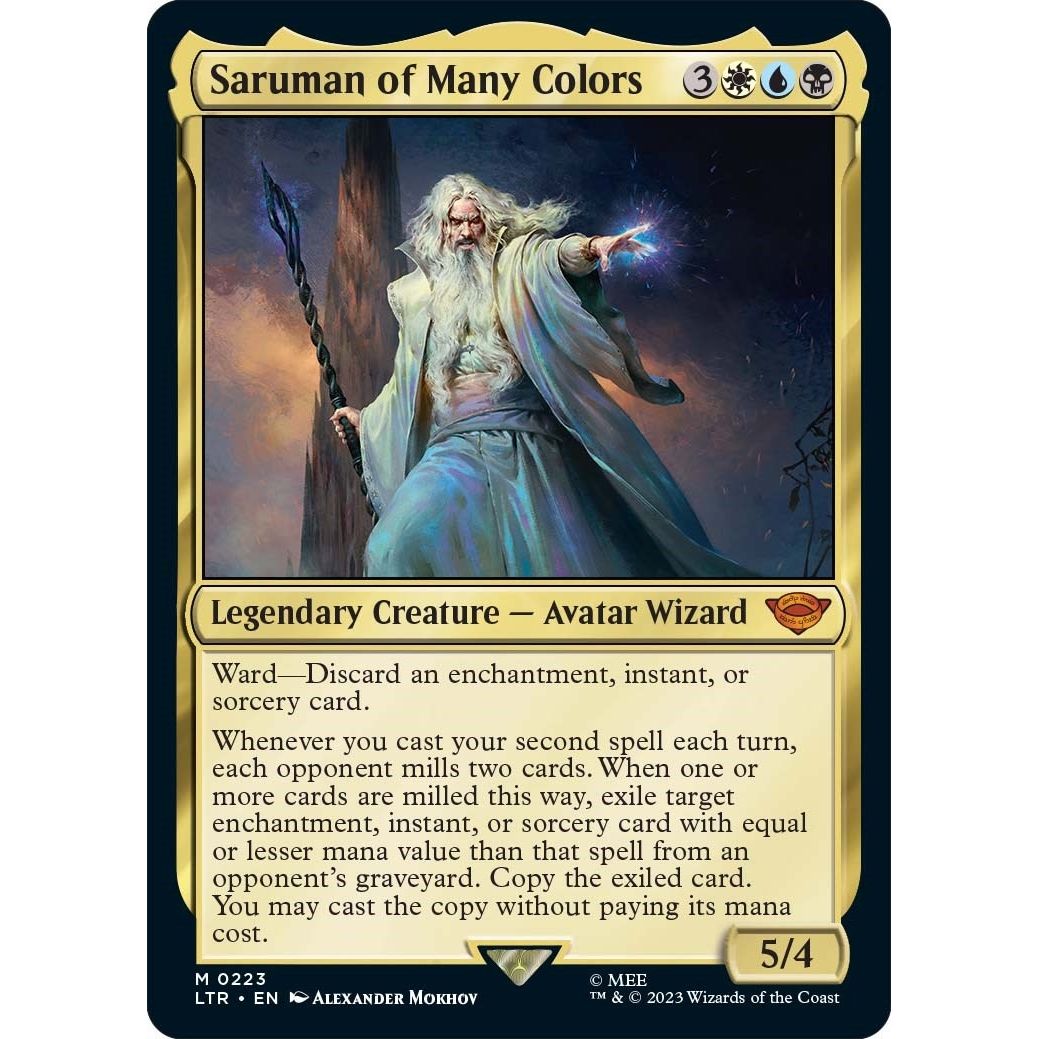 Image for Saruman of Many Colors (223) (LTR) - Magic: The Gathering