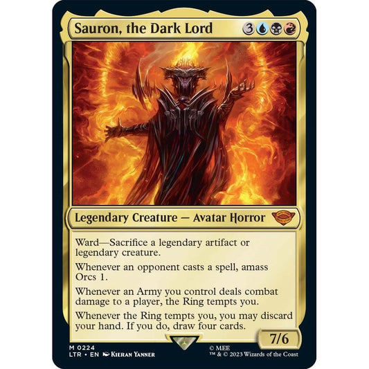 Image for Sauron, the Dark Lord (224) (LTR) - Magic: The Gathering